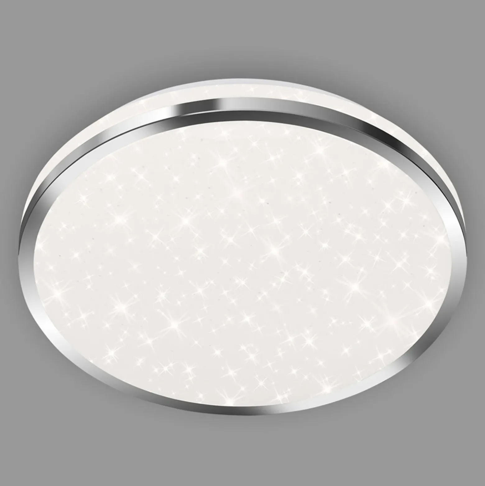 Acorus Plafón LED, IP44, decoración estrella, Ø 28 cm
