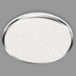 Acorus Plafón LED, IP44, decoración estrella, Ø 33 cm