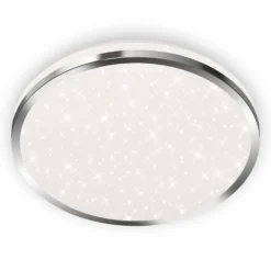 Acorus Plafón LED, IP44, decoración estrella, Ø 28 cm