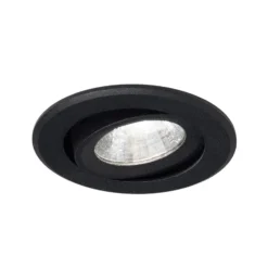 Agon Round Foco empotrable LED 3.000K 40° negro