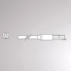 Alimentación de red para carril Volare Cable 2m negro