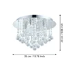 Almonte Plafón LED con colgante, 35cm