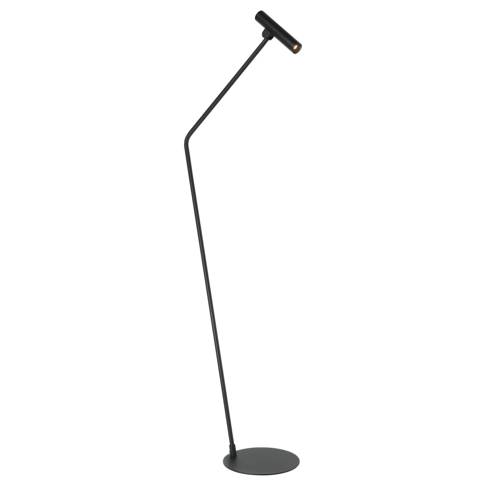 Almudaina lámpara de pie LED, negra, altura 157 cm, acero