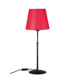 Aluminor Store lámpara de mesa, negro/rojo