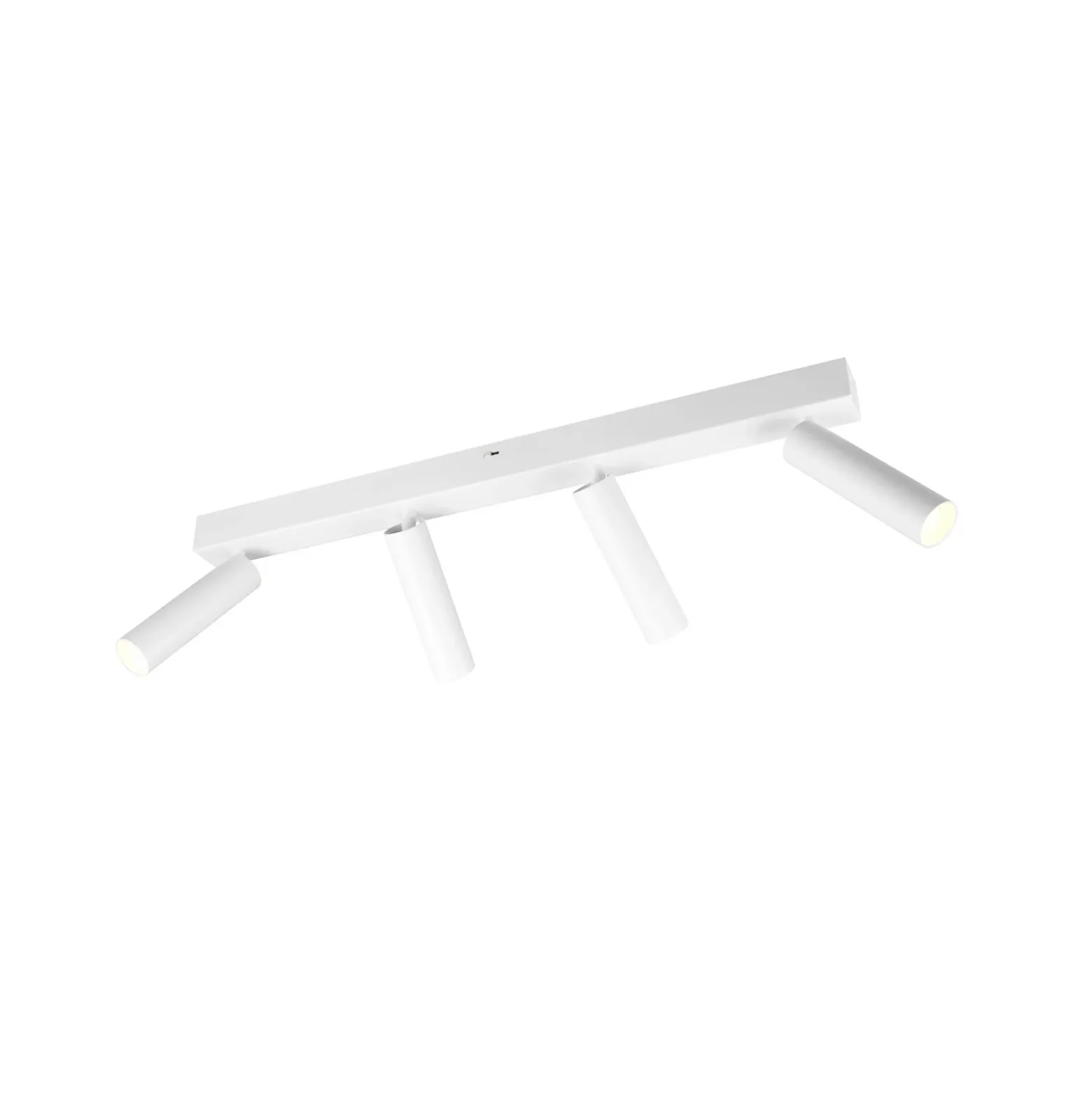 Ambala LED downlight, 4 luces, blanco, metal, CCT, atenuable