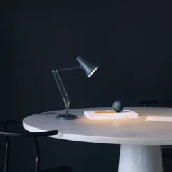 Anglepoise 90 Mini Mini Lámpara de mesa LED azul acero