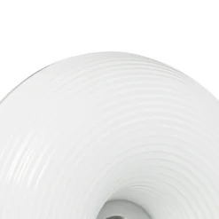 Aplicación de mesa/pared LED Lindby Fjora, blanco/cromo, Ø 30 cm, atenuable.
