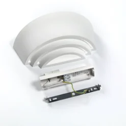 Aplique Azriel, blanco, semicircular, 3 niveles