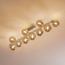 Aplique Dallas cromo, 13 luces