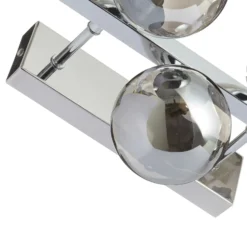Aplique Dallas cromo, 13 luces