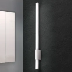 Aplique de baño estrecho Argo con LED, IP44 60,5cm