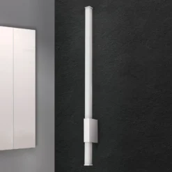 Aplique de baño estrecho Argo con LED, IP44 60,5cm