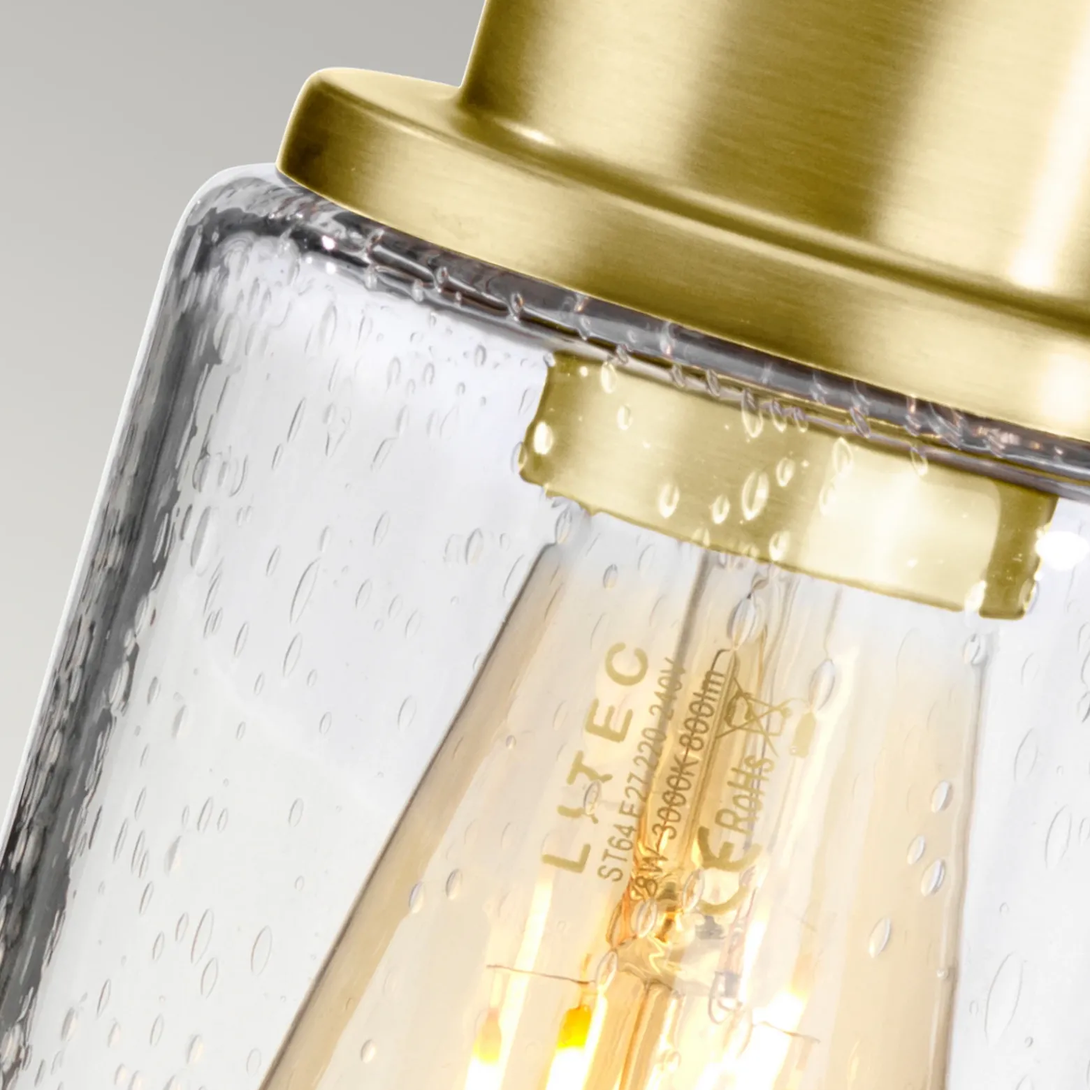 Aplique de baño Morvah, latón cepillado