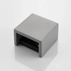 Aplique de hormigón Smira en gris, 12,5 x 12,5 cm
