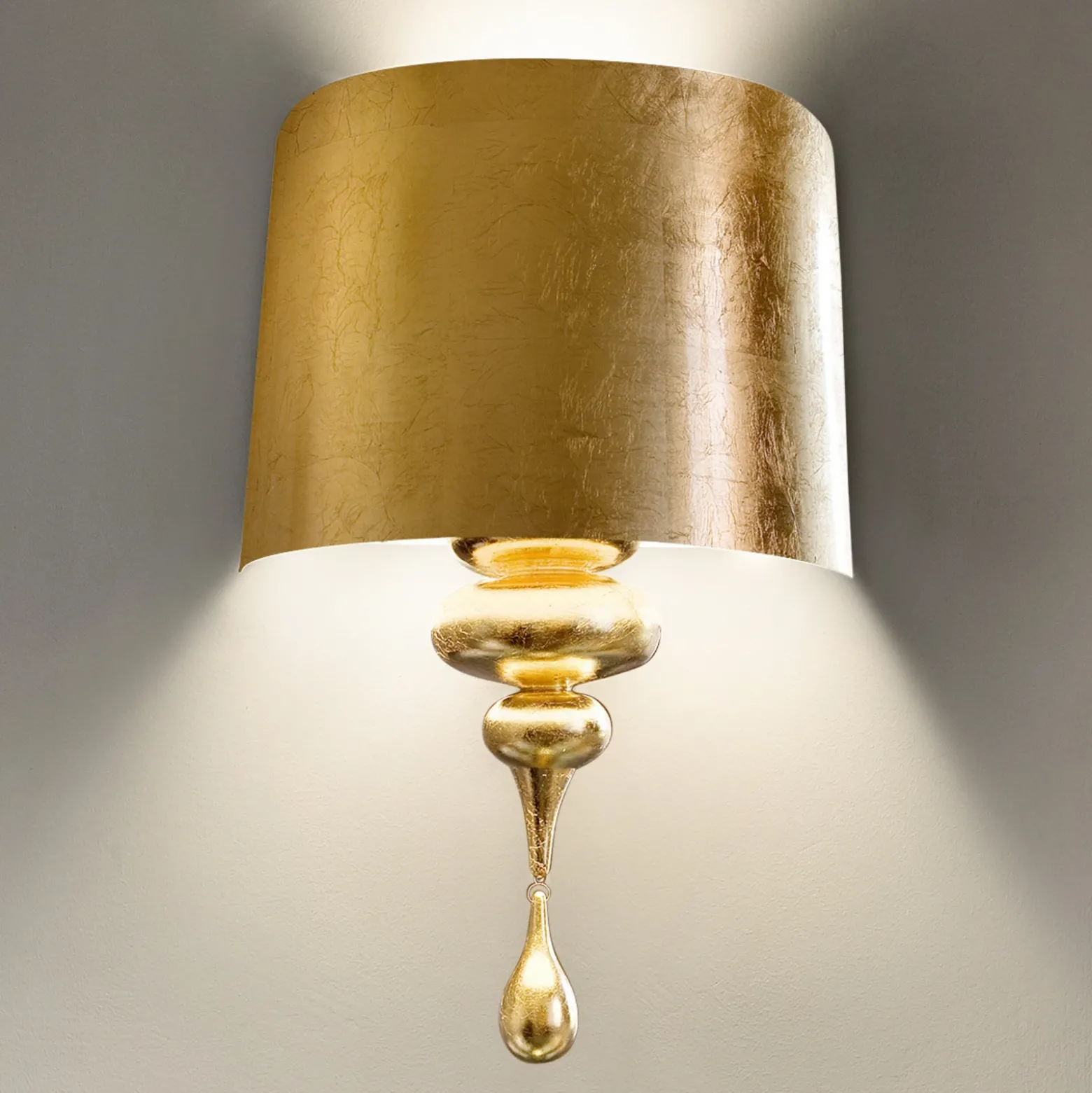 Aplique de pared A3 Eva, dorado