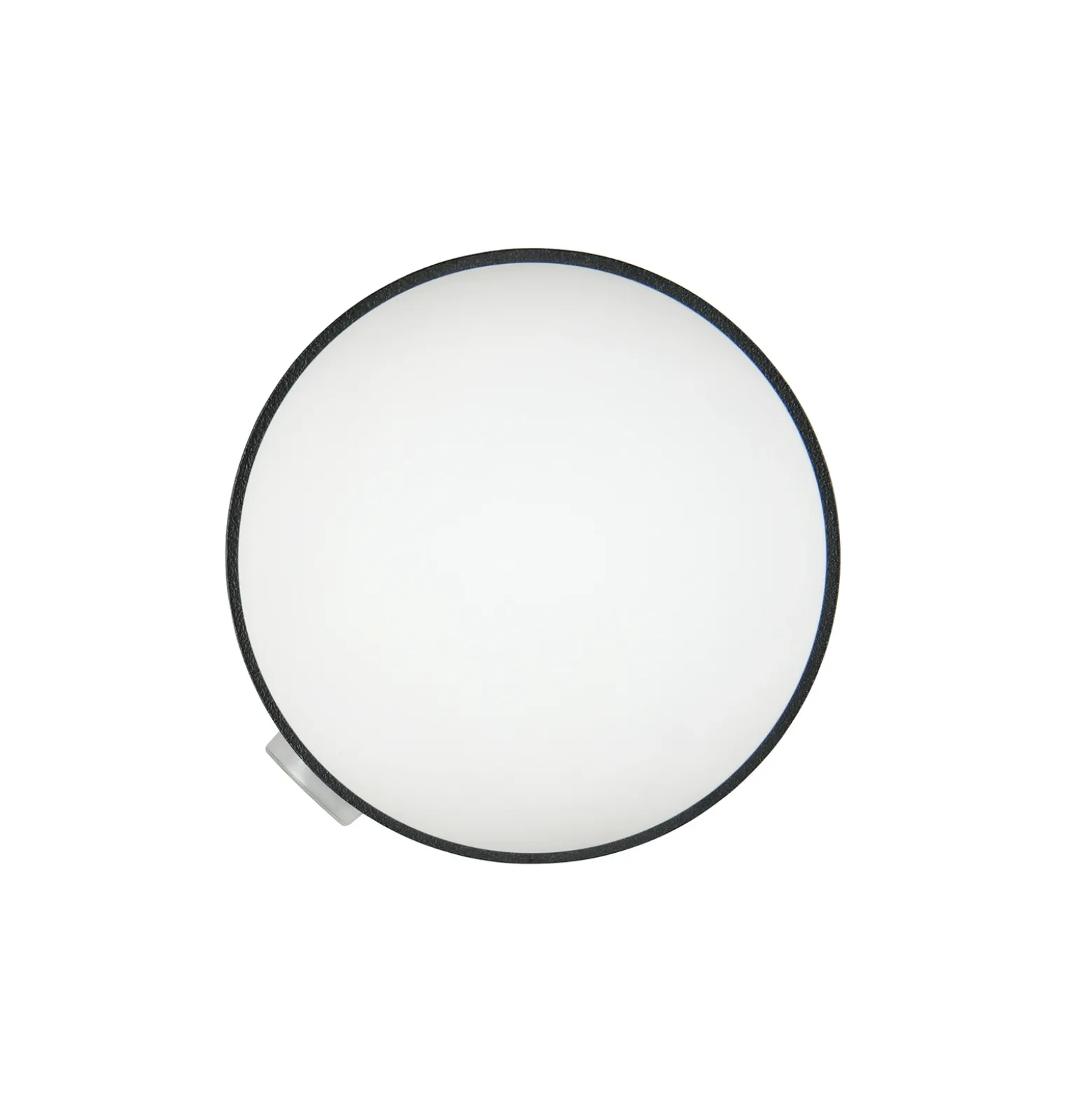 Aplique de pared Alfio, Ø 11 cm, negro mate, metal/cristal, IP44