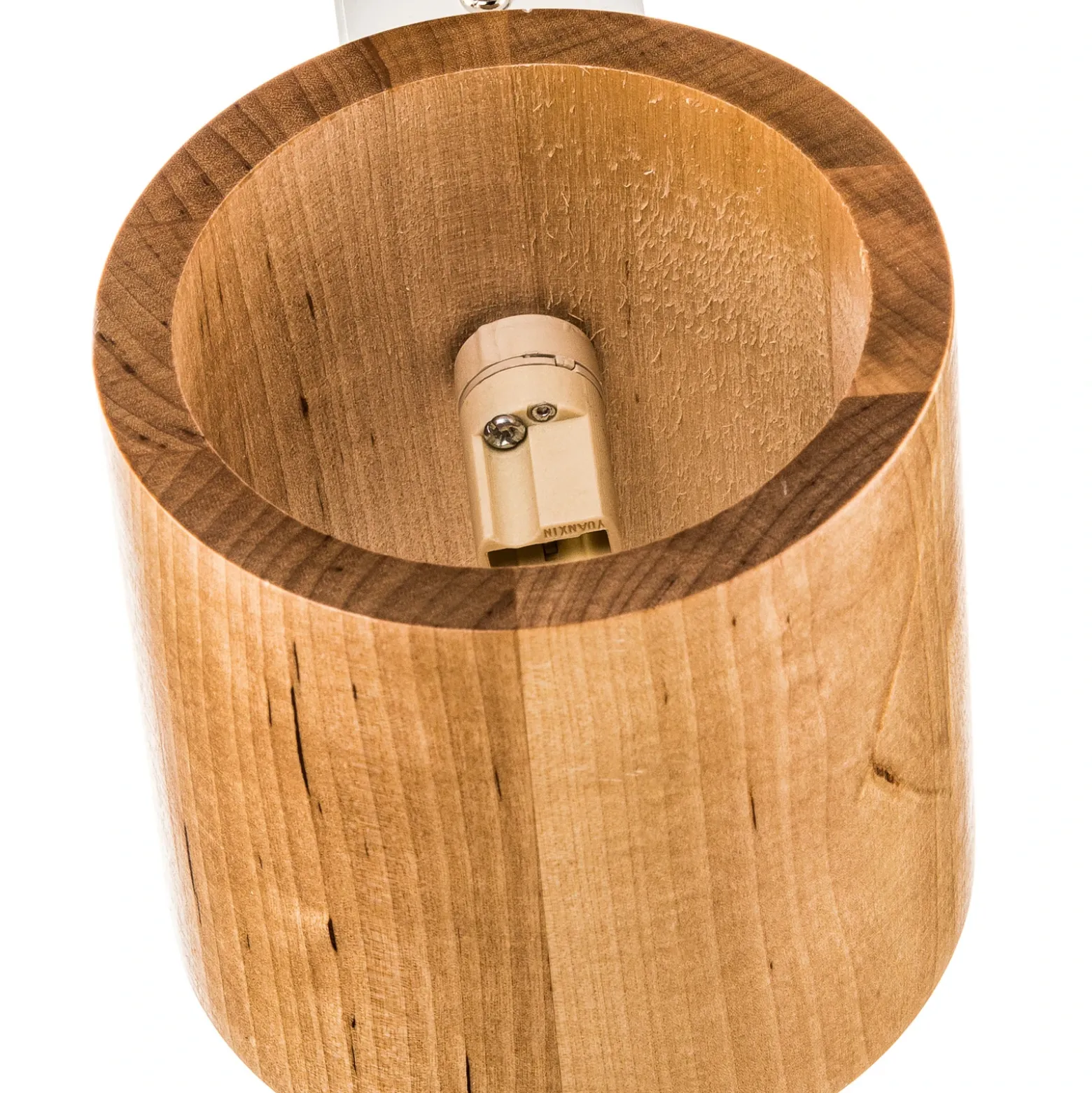 Aplique de pared Ara en forma de cilindro de madera