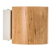 Aplique de pared Ara en forma de cilindro de madera