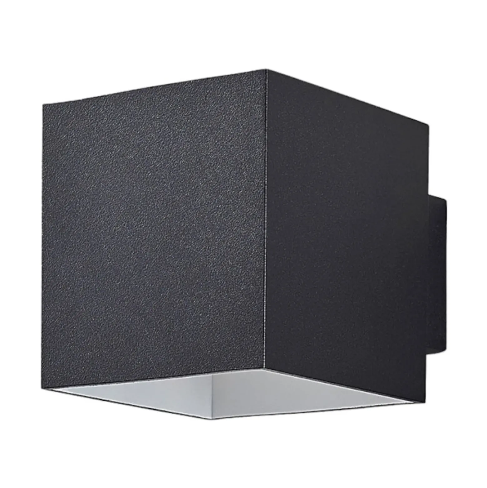 Aplique de pared Arcchio Zuzana, angular, negro, G9, 10 cm de ancho