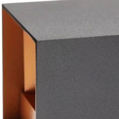 Aplique de pared Arcchio Zuzana, angular, negro-dorado, G9, 10 cm