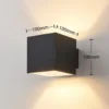Aplique de pared Arcchio Zuzana, juego de 2, negro, G9, 10 cm de ancho