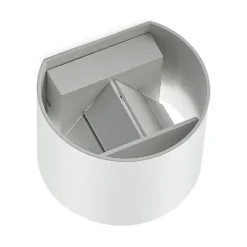 Aplique de pared Arcchio Zuzana, redondo, blanco, enchufe, G9, 13 cm