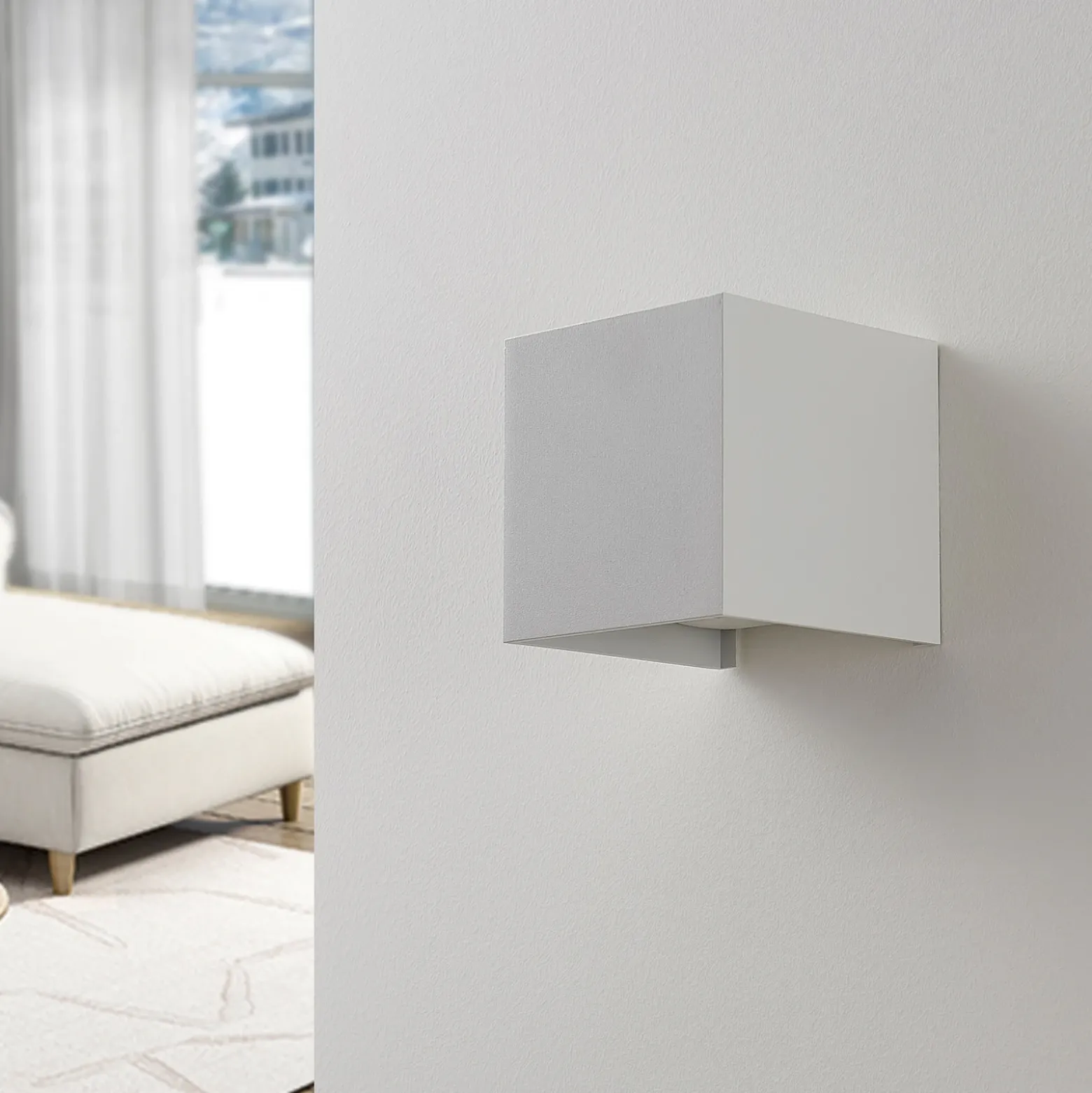 Aplique de pared Arcchio Zuzana, juego de 2, blanco, G9, 10 cm de ancho