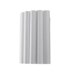 Aplique de pared Aria, blanco, microfibra, E27
