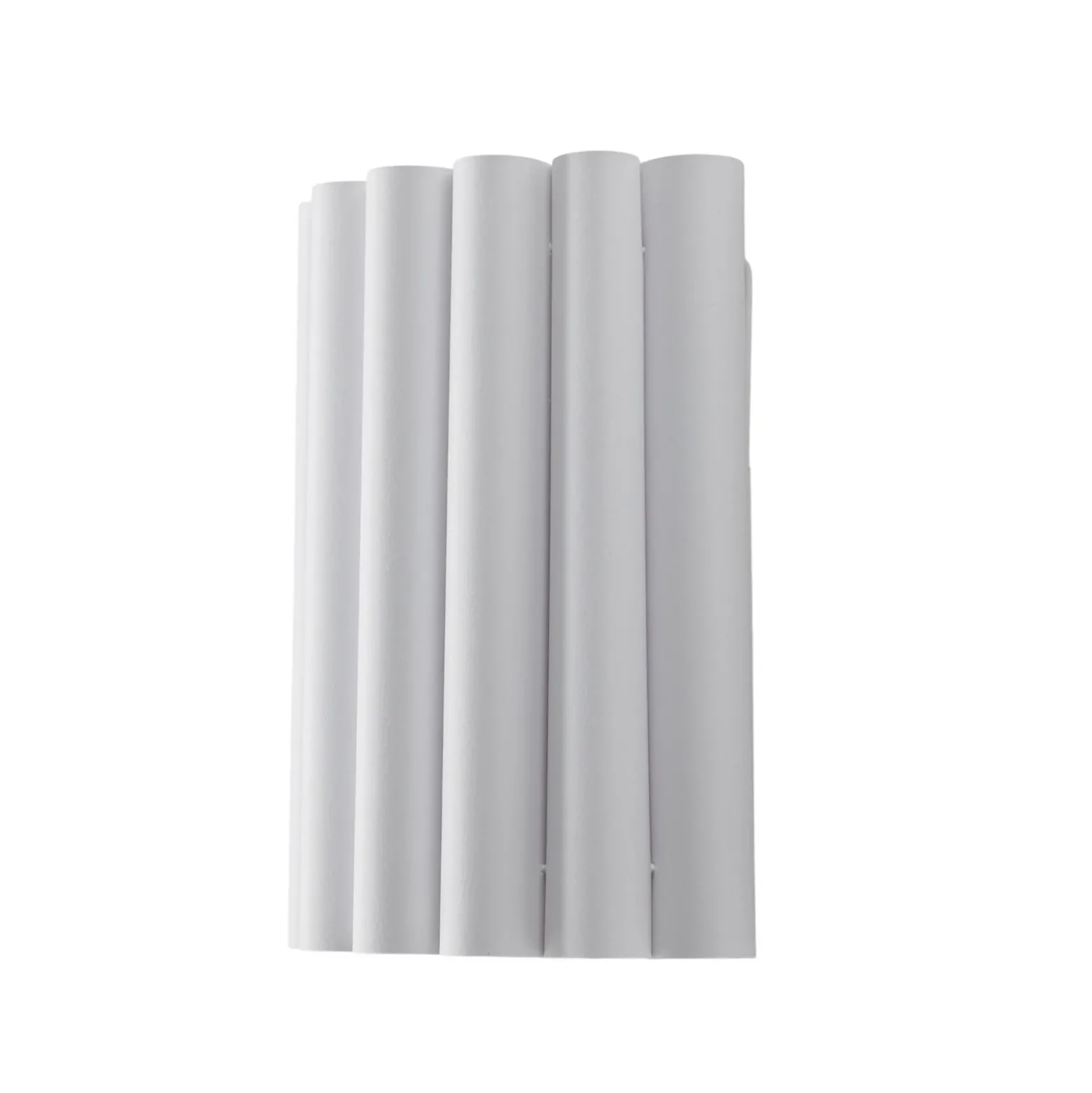 Aplique de pared Aria, blanco, microfibra, E27