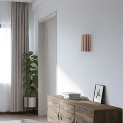 Aplique de pared Aria, capuchino, microfibra, E27