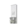 Aplique de pared Aria, crudo, microfibra, E27