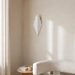 Aplique de pared ARROW, blanco, altura 40 cm, metal, G9