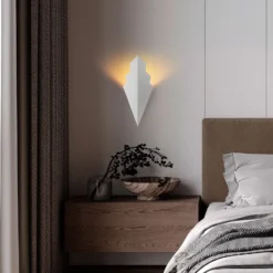 Aplique de pared ARROW, blanco, altura 40 cm, metal, G9