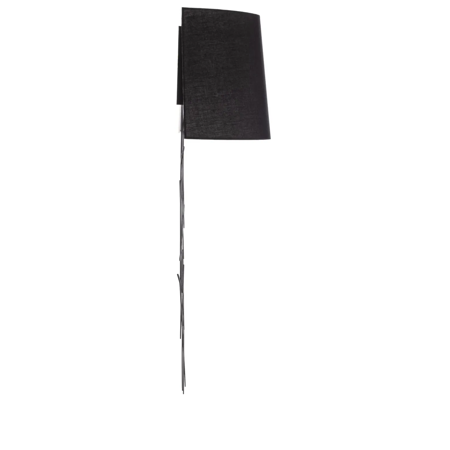 Aplique de pared Asaf 6984 con pantalla de tela negra