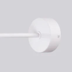 Aplique de pared Astral, blanco, proyección 22 cm, acero/vidrio