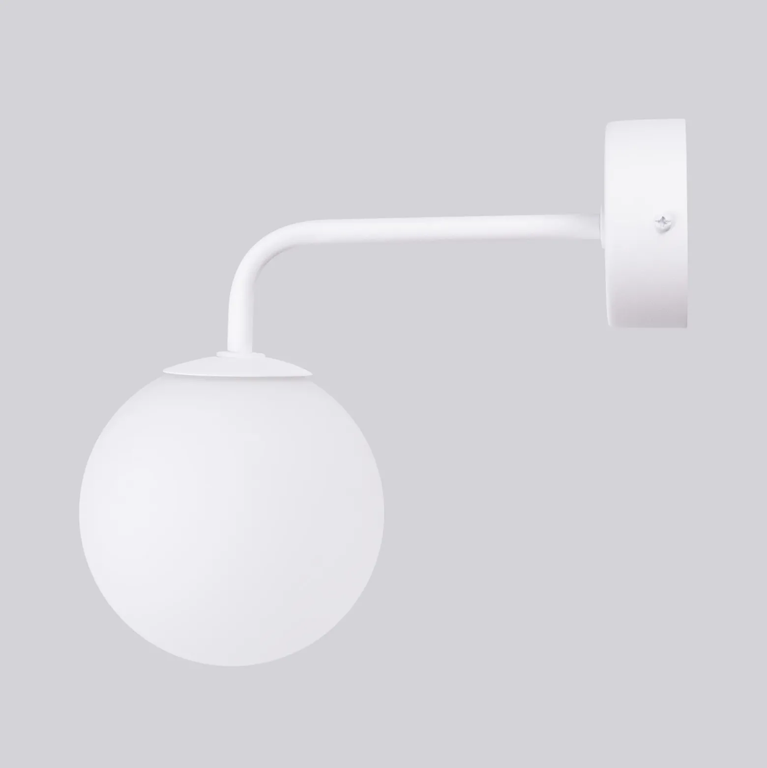 Aplique de pared Astral, blanco, proyección 22 cm, acero/vidrio