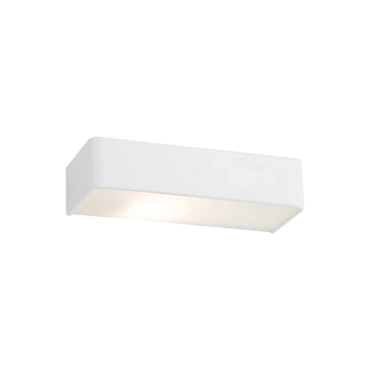 Aplique de pared Atrato, blanco, acero, ancho 35 cm