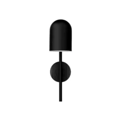 Aplique de pared AYTM Luceo, negro, con enchufe