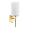 Aplique de pared Azzi con pantalla textil y 1 luz, blanco