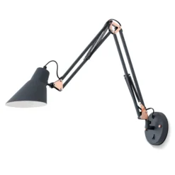 Aplique de pared Bachelor con equilibrador de muelle e interruptor