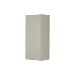 Aplique de pared Bergen, gris claro, metal, 23 cm de alto, GU10