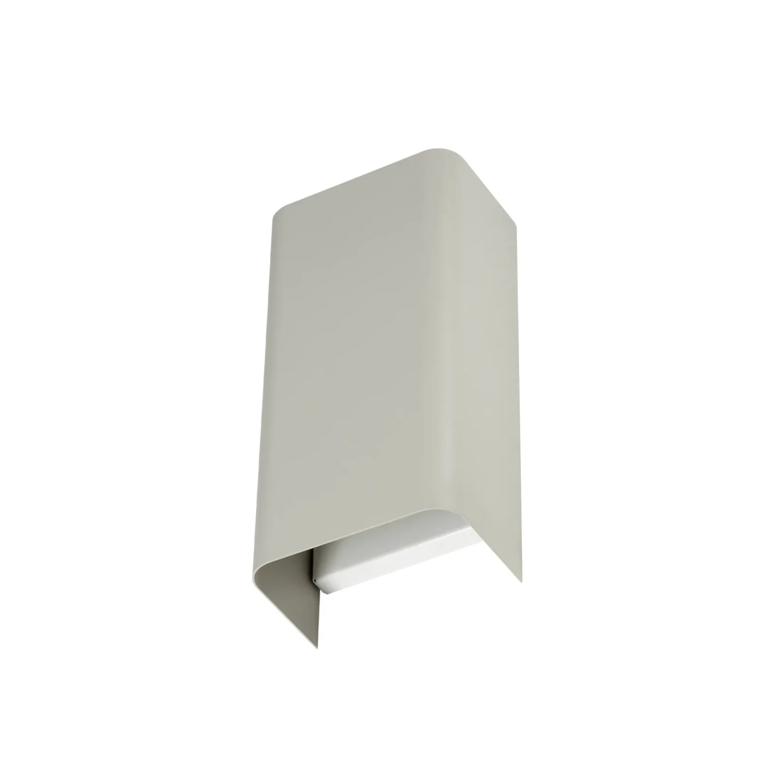 Aplique de pared Bergen, gris claro, metal, 23 cm de alto, GU10