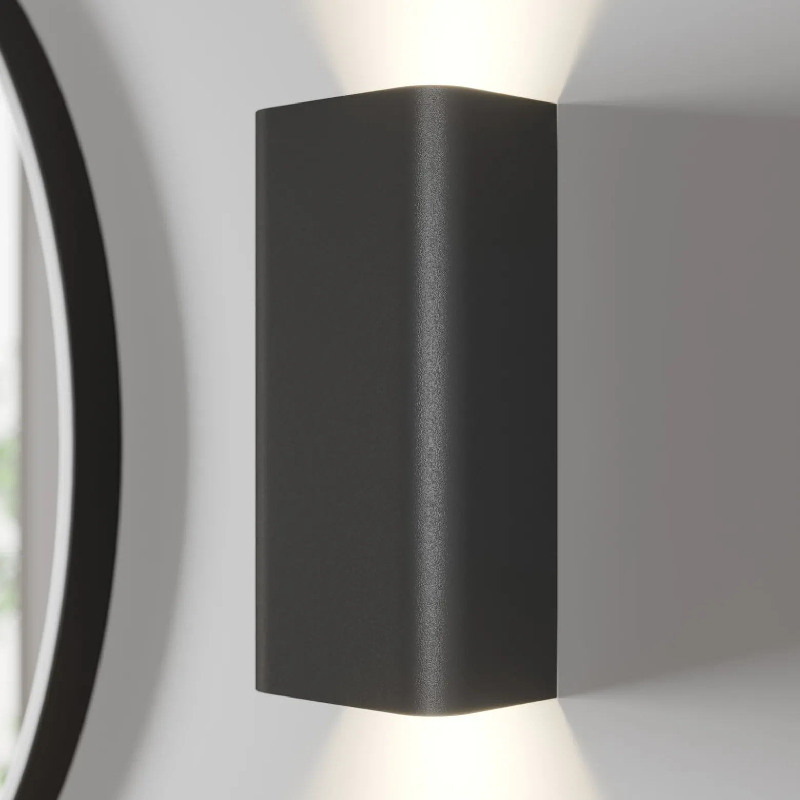 Aplique de pared Bergen up & down, grafito