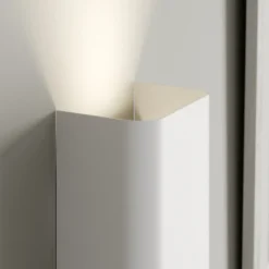 Aplique de pared Bergen up & down, blanco