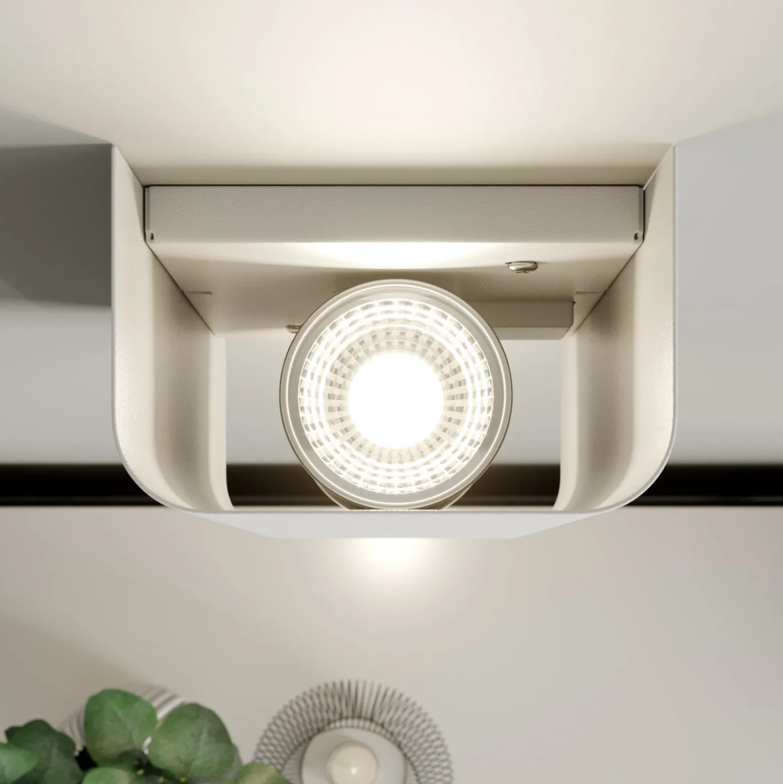 Aplique de pared Bergen up & down, blanco