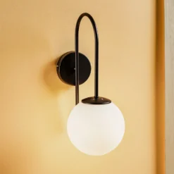 Aplique de pared Berlin negro