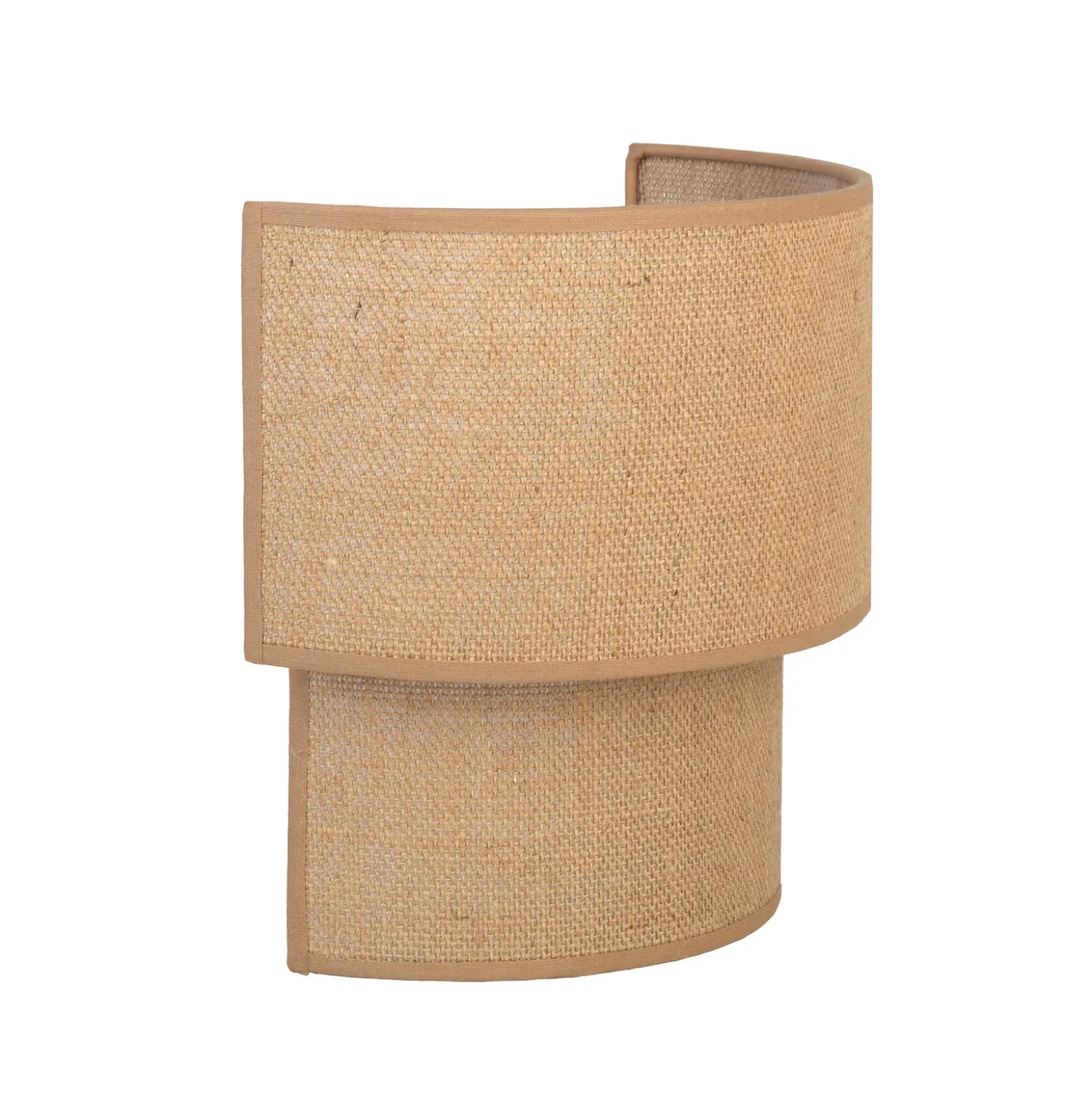 Aplique de pared Boho, yute/yute, altura 22 cm, tejido, E27