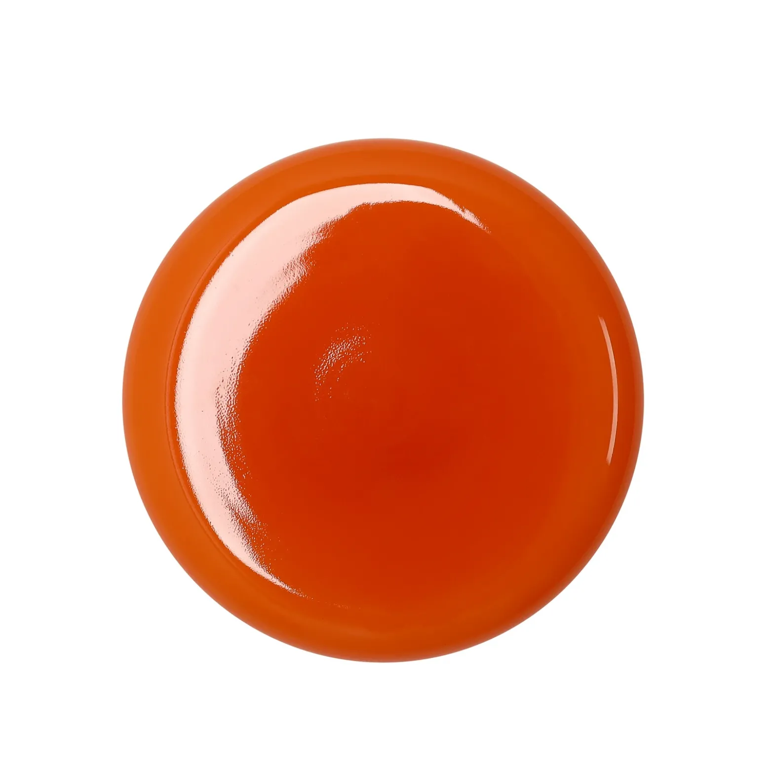 Aplique de pared BonBon, naranja, Ø 16 cm, cristal