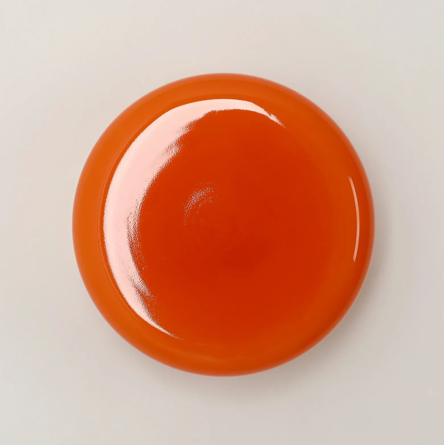Aplique de pared BonBon, naranja, Ø 16 cm, cristal