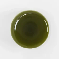 Aplique de pared BonBon, verde, Ø 16 cm, cristal